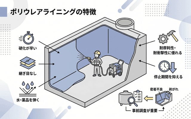ポリウレアライニングの特徴