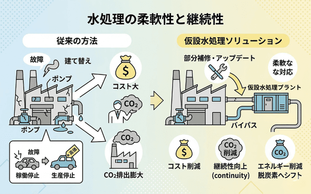 水処理の柔軟性と継続性