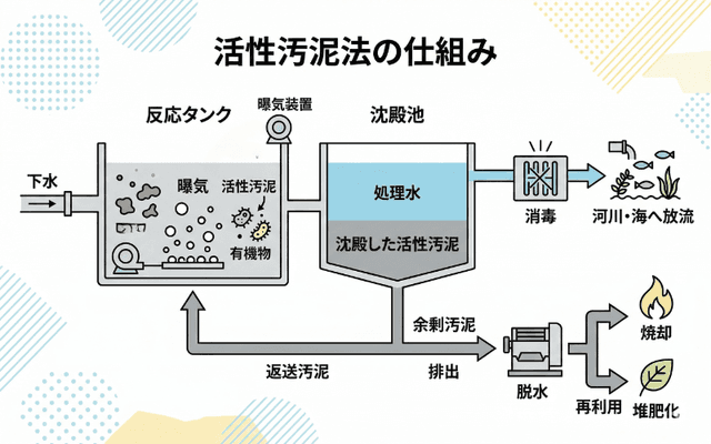 活性汚泥法の仕組み