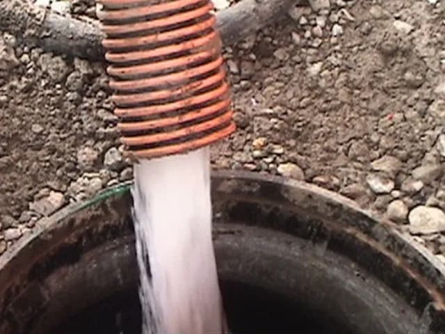 処理水(分離された水)の写真