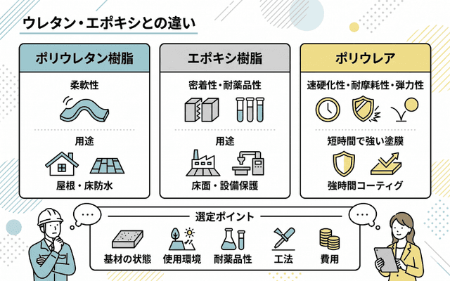 ウレタン・エポキシとの違い