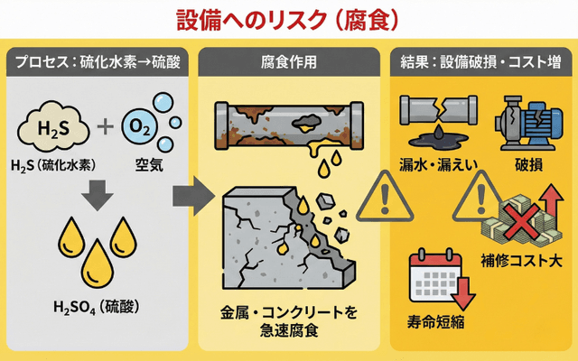 設備へのリスク(腐食)