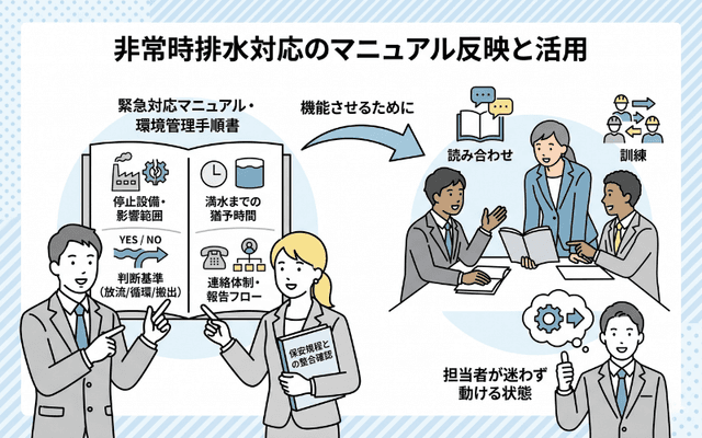 緊急対応マニュアル・環境管理手順書への反映