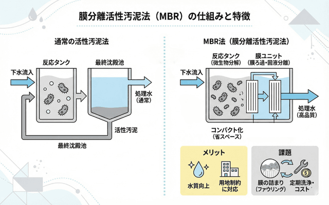 膜分離活性汚泥法(MBR)