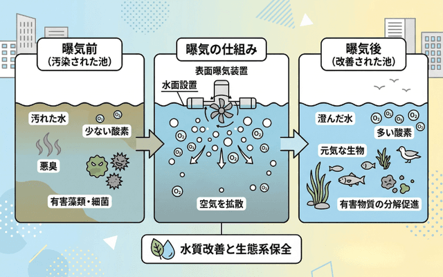 表面曝気の役割と効率
