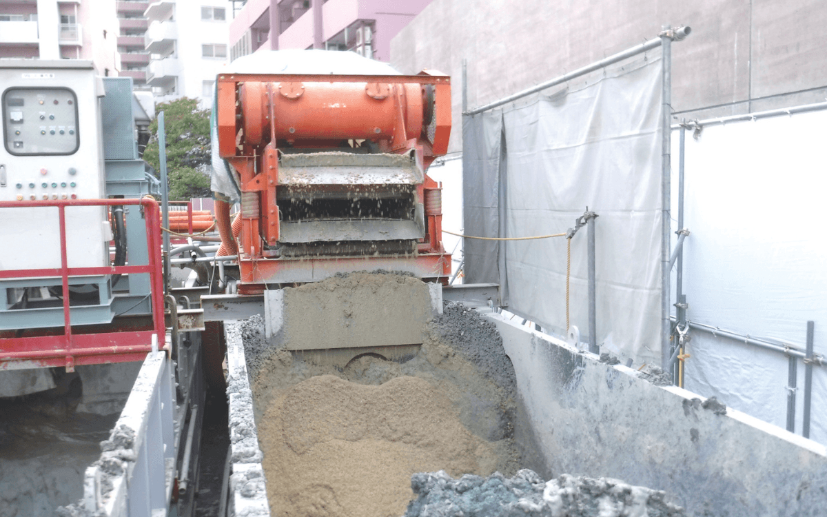 振動ふるい 残土