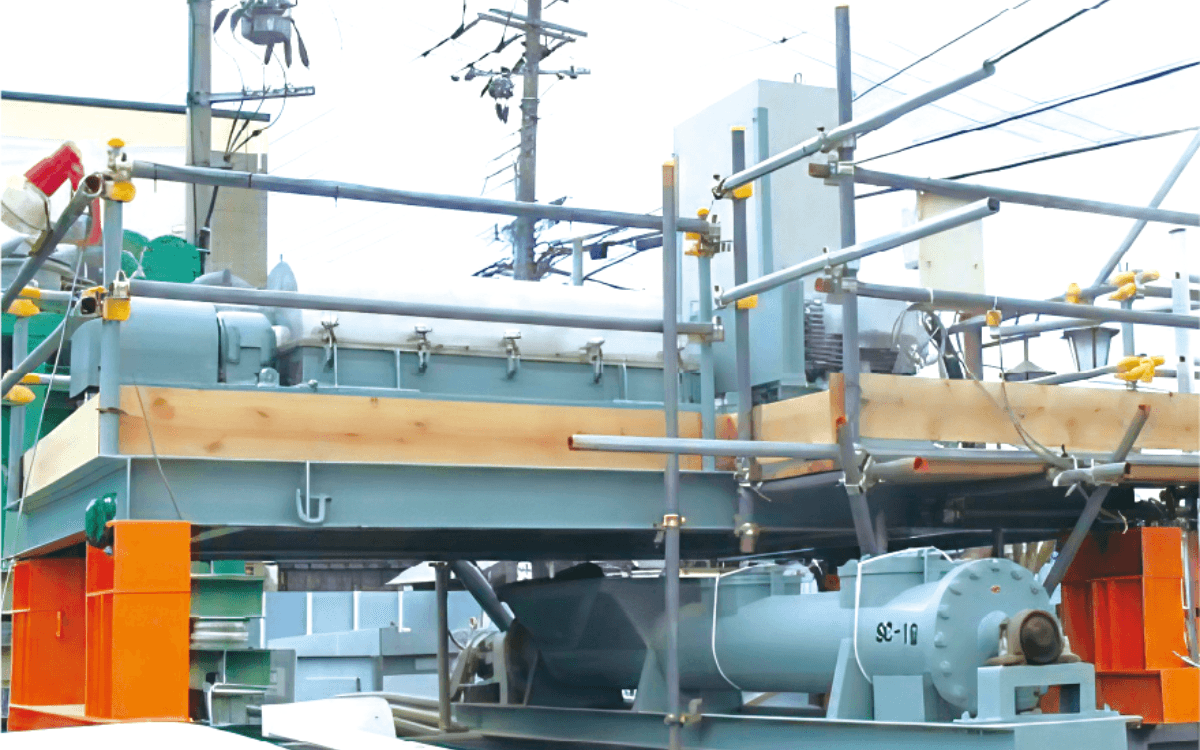 脱水機(遠心分離機)設置状況 HS-400MW