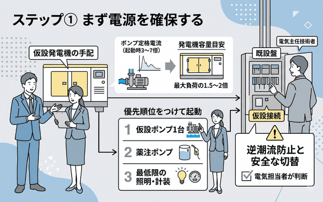 ステップ① まず電源を確保する
