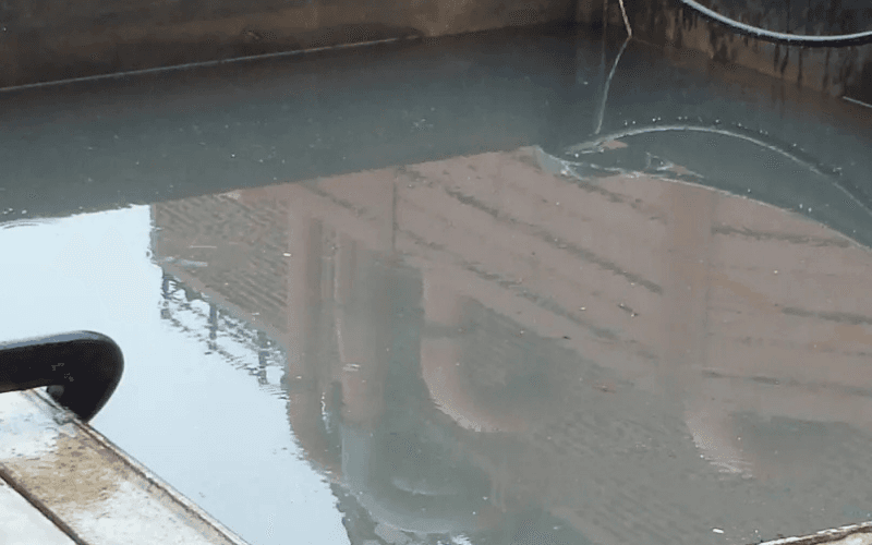 処理水(分離された水)の写真
