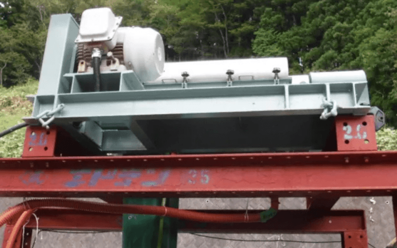 脱水機(遠心分離機)設置状況 MW-4 の写真
