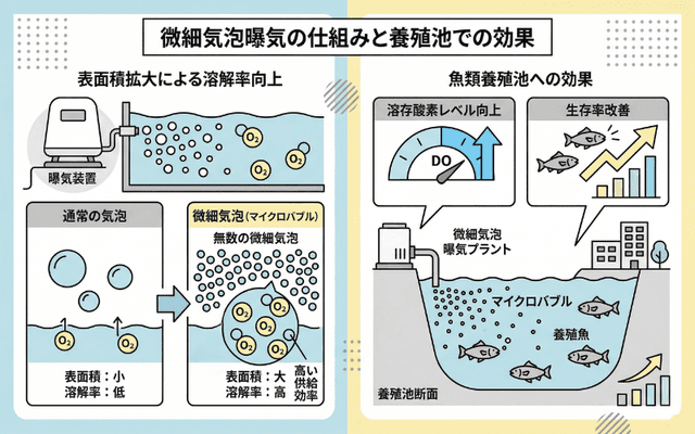 微細気泡曝気のメカニズム