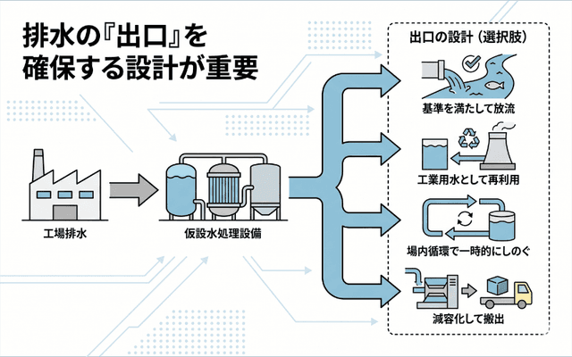 排水の「出口」確保