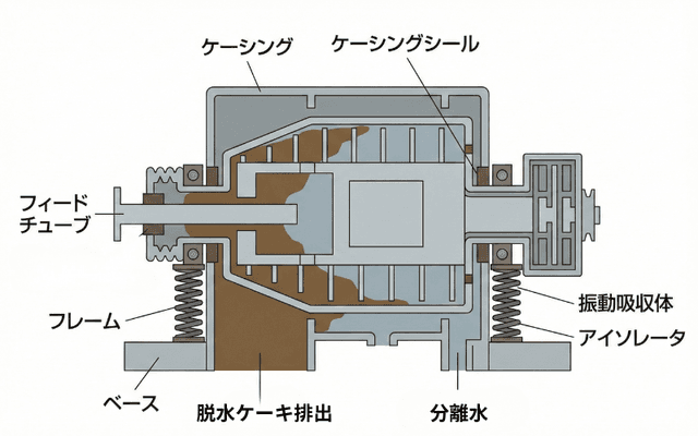 デカンタ型遠心分離機