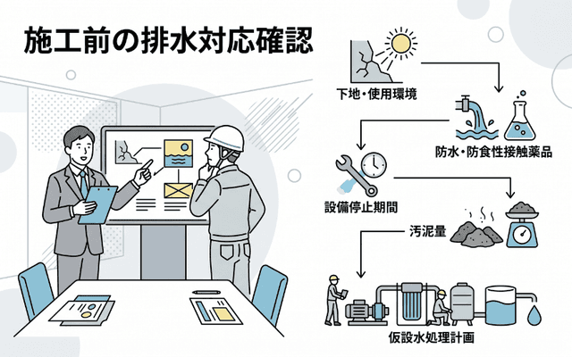 施工前に確認すべき排水対応