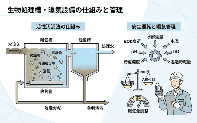 生物処理槽・曝気設備
