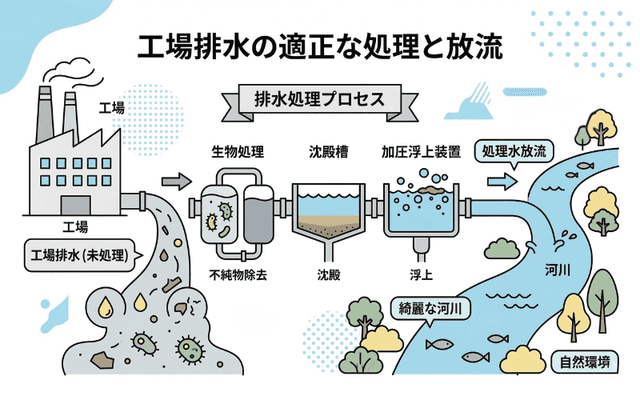 工場排水の適正な処理