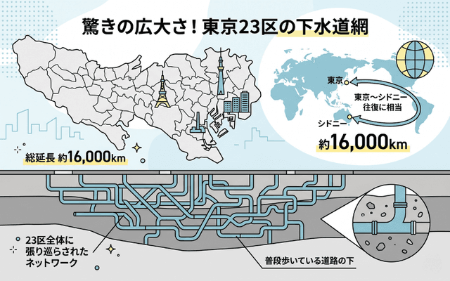 東京の下水道を支える大きなネットワーク