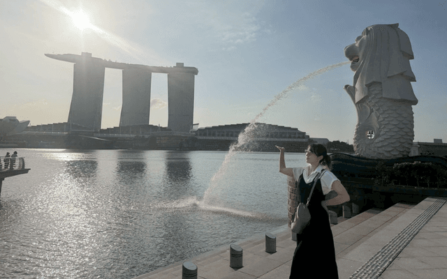 マーライオンとセイスイスタッフ