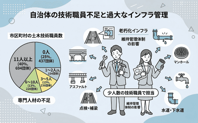 技術職員不足の割合