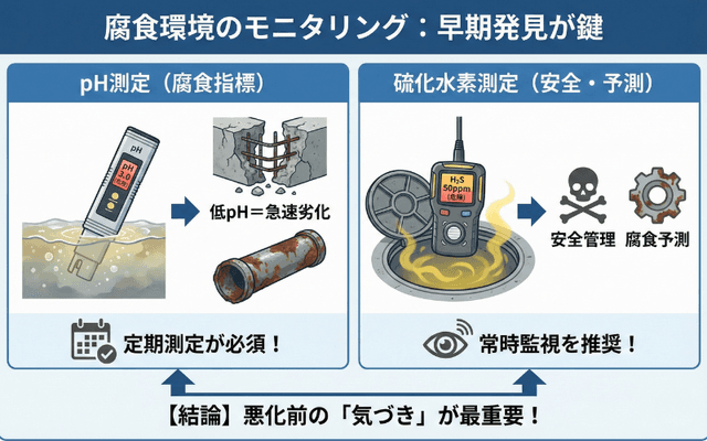腐食環境のモニタリング