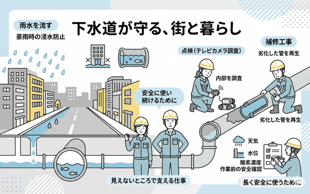 暮らしと街を守る下水道