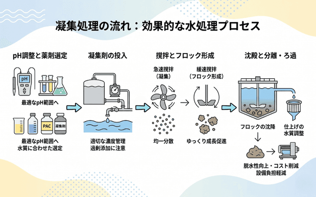 凝集処理の流れ