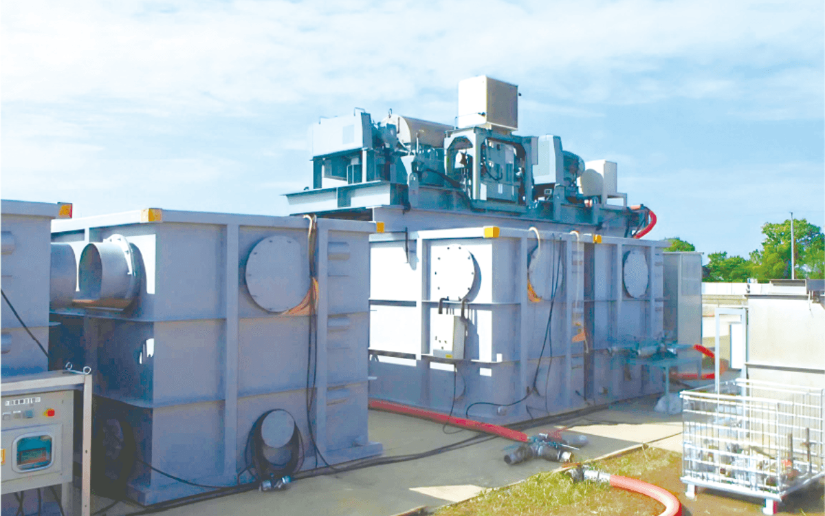 脱水機(遠心分離機)設置状況 PTM-500