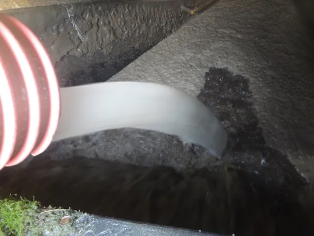 処理水(分離された水)の写真