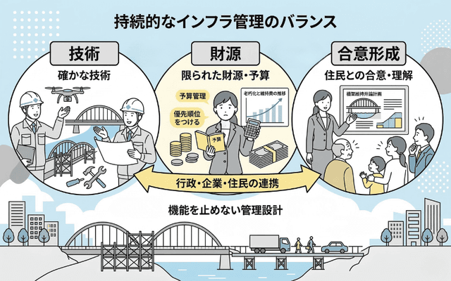 技術・財源・合意形成のバランス